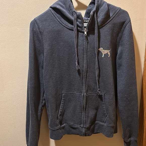 Pink Victoria Secret Bling Hoodie - Picture 4 of 6